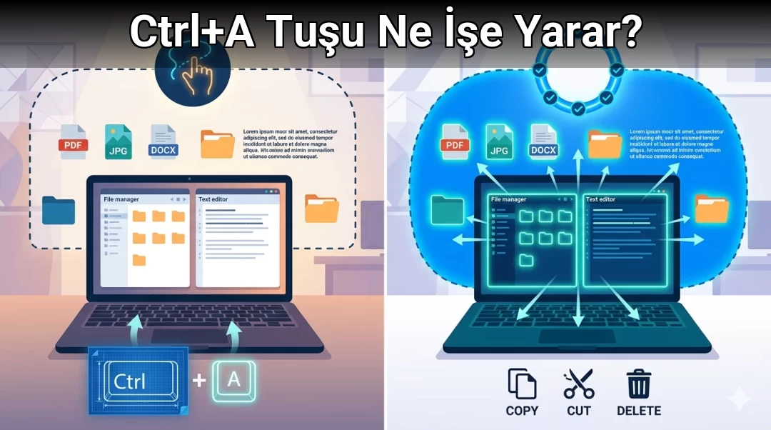 Ctrl+A Tuşu Ne İşe Yarar?